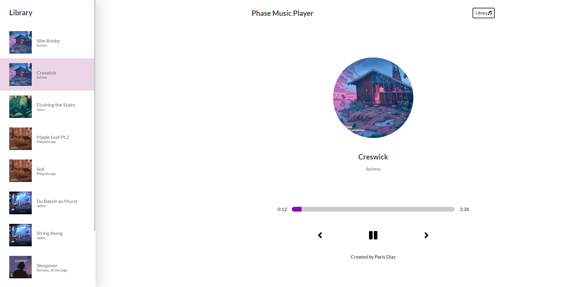 Phase Music Player